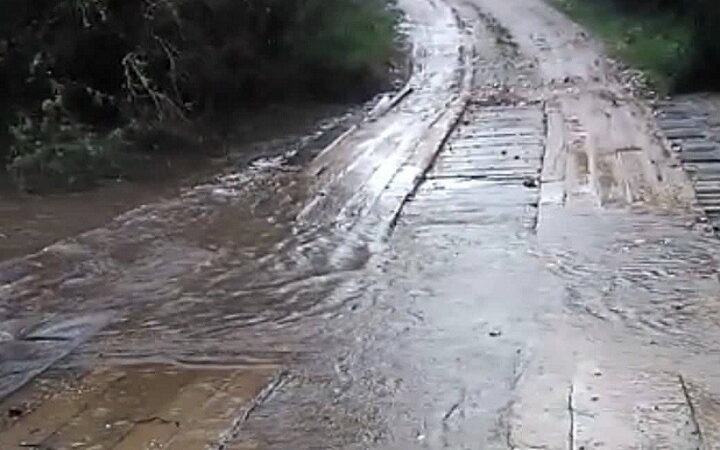 Chuva intensa e cheia dos rios geram preocupação no interior de Vila Nova do Sul e São Sepé