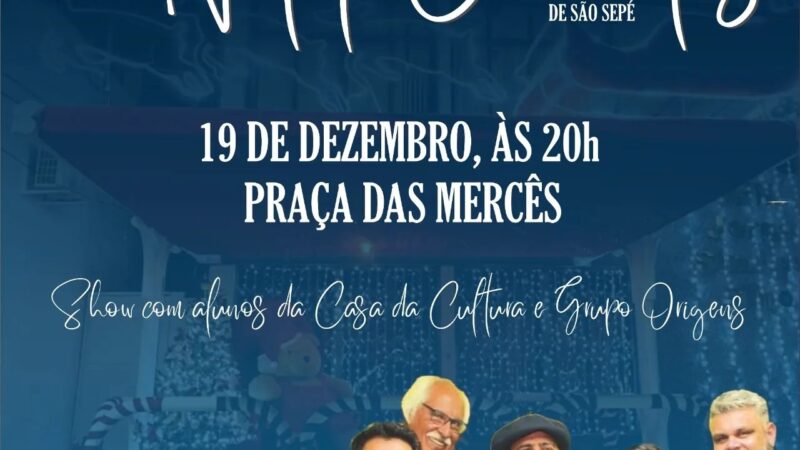 Continua a programação do Natal na Praça das Mercês em São Sepé