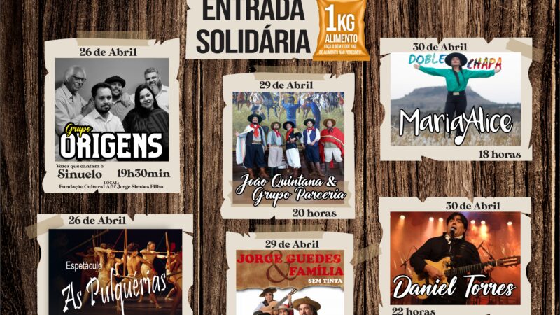 Sinuelo da Canção Nativa prepara seu 19ª aparte para o mês de abril em São Sepé
