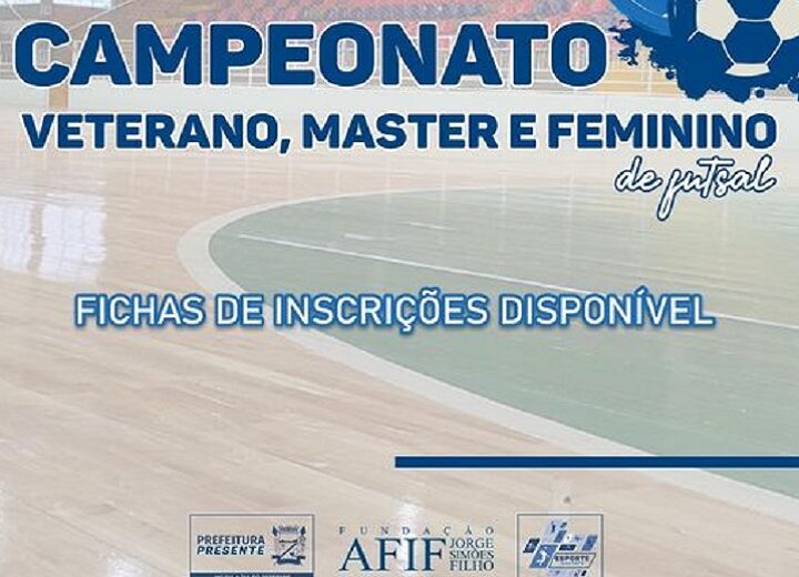 Campeonato Municipal de Futsal nas categorias feminina, master ou veterano aberto para inscrições em São Sepé