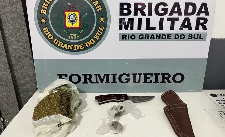 Brigada Militar intensifica abordagens e  realiza apreenção de drogas em Formigueiro