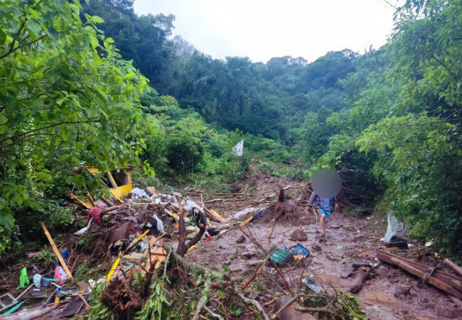 Tragédia em Itaara: mulher de 47 Anos morre em desabamento causado pelas fortes chuvas