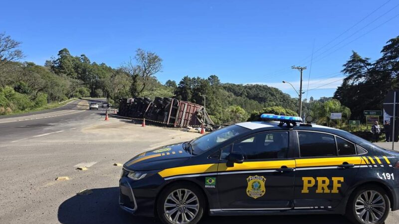 Veículo tomba na BR 158 em Itaara e deixa motorista gravemente feridio