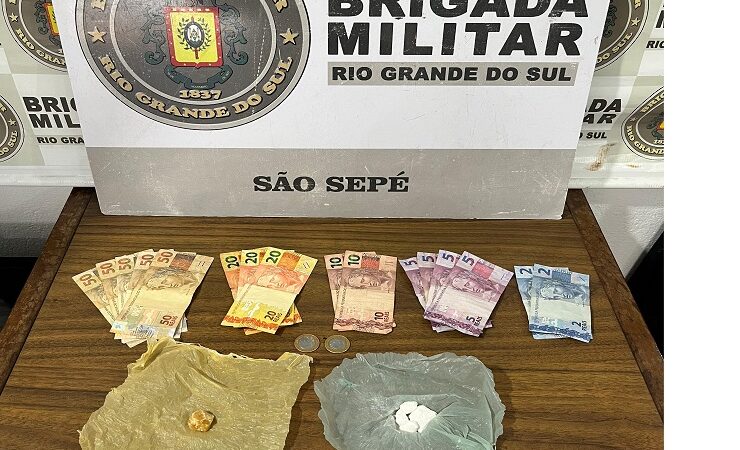 Brigada Militar de São Sepé intensifica ações de policiamento e duas pessoas são presas