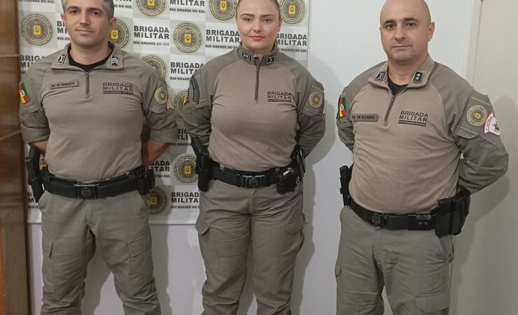 O Comandante da Brigada Militar de São Sepé, Ten Ricardo, compartilha a chegada de reforço ao efetivo