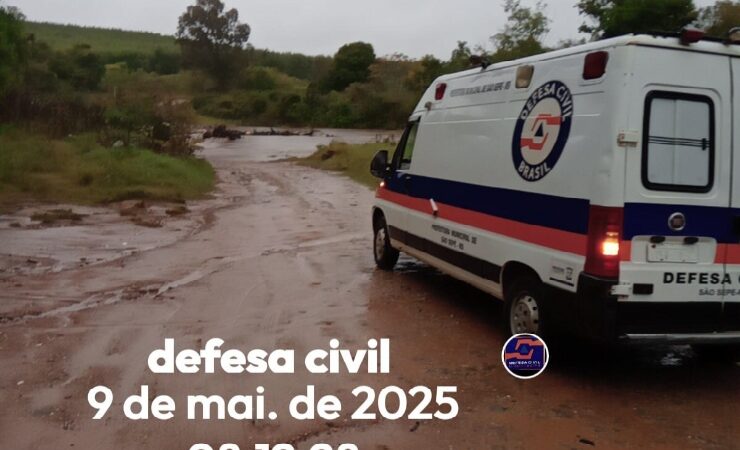 Defesa Civil realiza atendimentos e vistorias em residências e pontes após chuvas