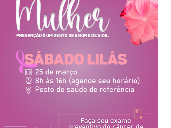 Secretaria da Saúde de São Sepé realizará atividade alusiva ao Mês da Mulher nas unidades básicas de saúde.