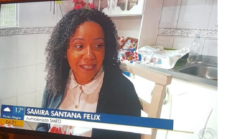 Nutricionista do Município de São Sepé participa de reportagem sobre os benefícios do chá