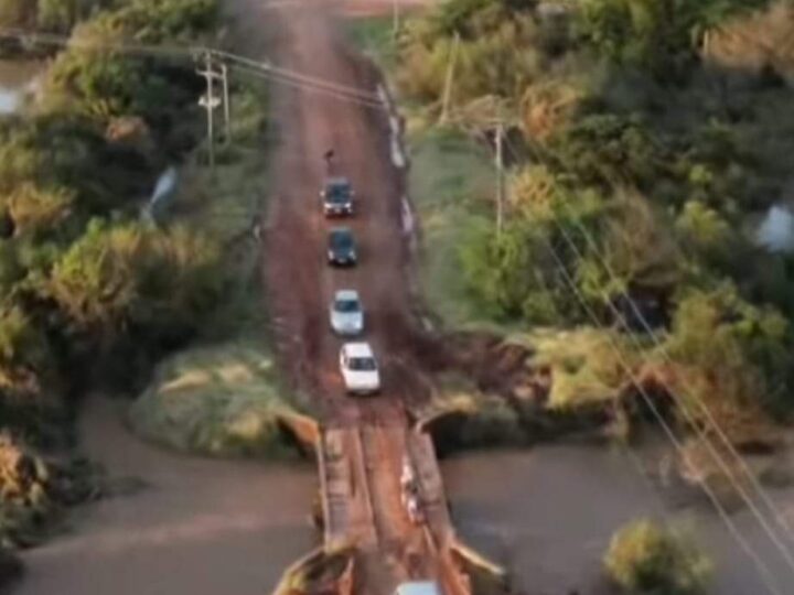 Trânsito interrompido em Restinga Sêca, dia 07/05, para reparos na ponte