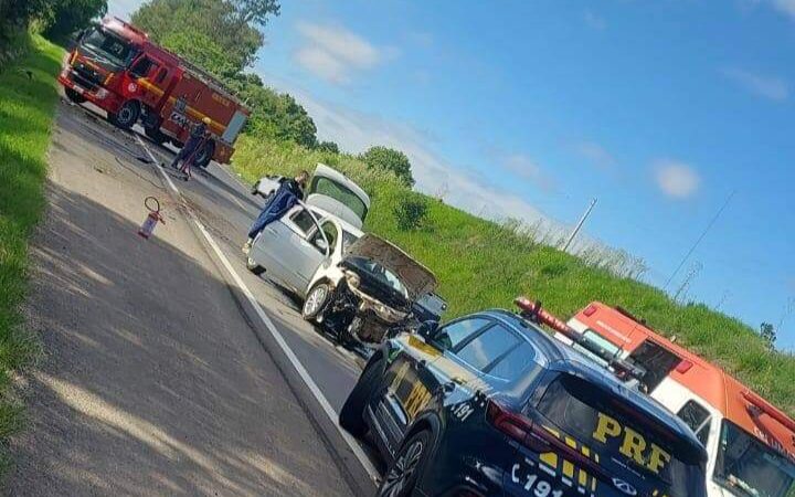 Acidente na BR-392 mobiliza Corpo de Bombeiros de São Sepé e SAMU