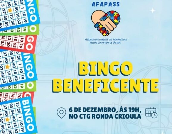 Comunidade sepeense, todos juntos pelo autismo: Bingo Beneficente da AFAPASS no CTG Ronda Crioula