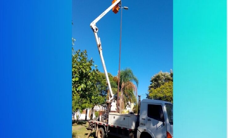 Iluminação pública recebe manutenção e melhora segurança na Praça Antônio Simão, no Bairro Kurtz, em São Sepé/RS