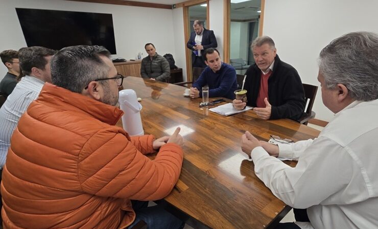 Deputado Afonso Hamm realiza reunião técnica com Farsul e Fetag sobre PL da Securitização