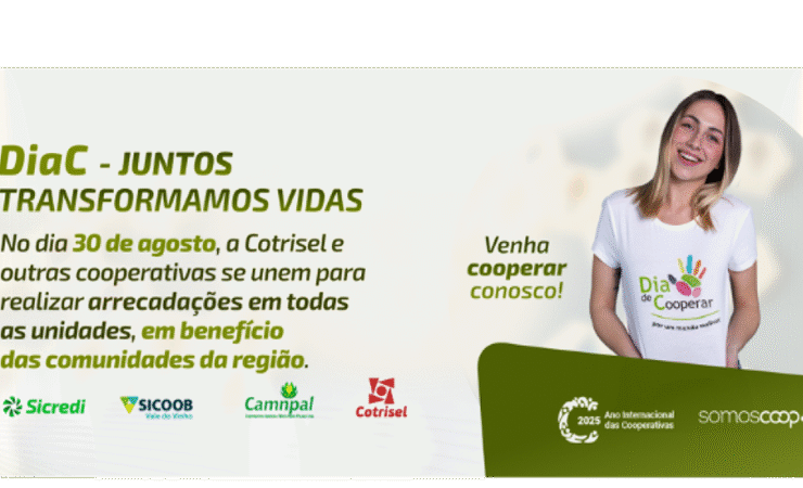 No Dia de Cooperar 2025, a Cotrisel mobiliza suas unidades e comunidades em ações solidárias que transformam vidas.
